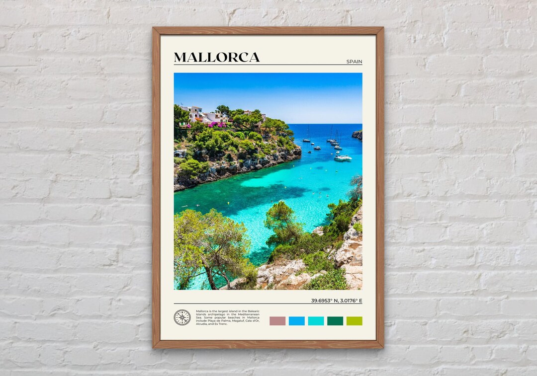 Mayorca Print Real Photo, Mallorca Print, Mallorca Wall Art, Mallorca Poster ...