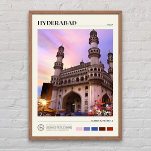 Foto real, impressão de Hyderabad, arte de parede de Hyderabad, pôster de Hyderabad, foto de Hyderabad, impressão de pôster de Hyderabad, decoração de Hyderabad, Índia