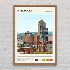 Vraie photo, impression de Syracuse, art mural de Syracuse, affiche de Syracuse, photo de Syracuse, impression d'affiche de Syracuse, décoration de Syracuse, impression de New York