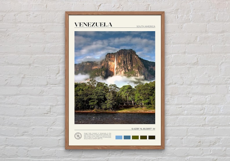 Real Photo, Venezuela Print, Venezuela Wall Art, Venezuela Poster, Venezuela Photo, Venezuela Poster Print, Venezuela Wall Decor image 1