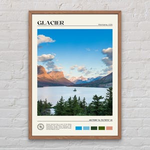 Real Photo, Glacier National Park Print, Glacier Wall Art, Glacier Poster, Glacier Photo, Glacier Poster Print, Glacier Wall Decor