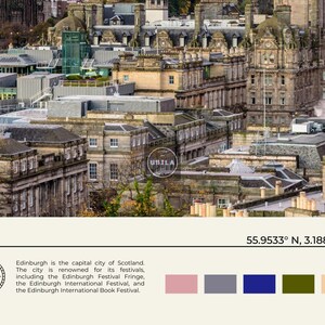 Foto real, Impresión de Edimburgo, Arte mural de Edimburgo, Póster de Edimburgo, Foto de Edimburgo, Impresión de póster de Edimburgo, Decoración de Edimburgo, Escocia imagen 6