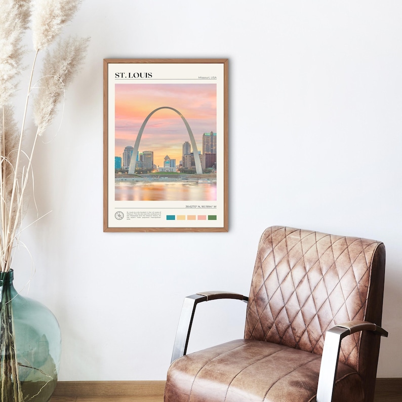 Real Photo, St. Louis Print, St. Louis Wall Art, St. Louis Poster, St. Louis Photo, St. Louis Poster Print, St. Louis Wall Decor image 2