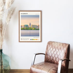 Real Photo, Madison Print, Madison Wall Art, Madison Poster, Madison Photo, Madison Poster Print, Madison Wall Decor, Wisconsin, USA image 2