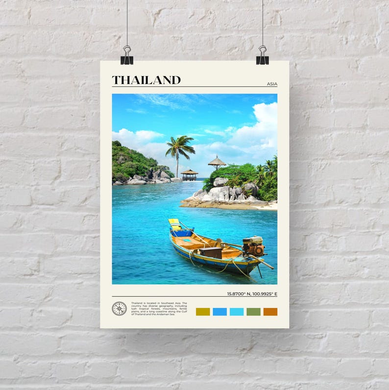 Real Photo, Thailand Print, Thailand Wall Art, Thailand Poster, Thailand Photo, Thailand Poster Print, Thailand Wall Decor, Asia image 5