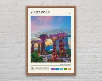 Real Photo, Singapore Print, Singapore Wall Art, Singapore Poster, Singapore Photo, Singapore Poster Print, Singapore Wall Decor