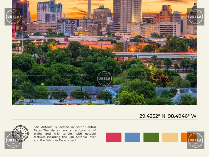 Real Photo, San Antonio Print, San Antonio Art, San Antonio Poster, San Antonio Photo, San Antonio Poster Print, San Antonio Decor image 6