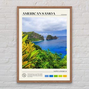 Real Photo, American Samoa Print, American Samoa Art, American Samoa Poster, American Samoa Photo, American Samoa Decor, Oceania