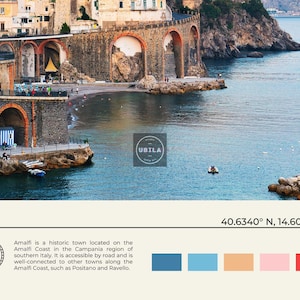 Foto real, Impresión de Amalfi, Arte mural de Amalfi, Póster de Amalfi, Foto de Amalfi, Impresión de póster de Amalfi, Decoración de pared de Amalfi, Impresión de póster de Italia imagen 6