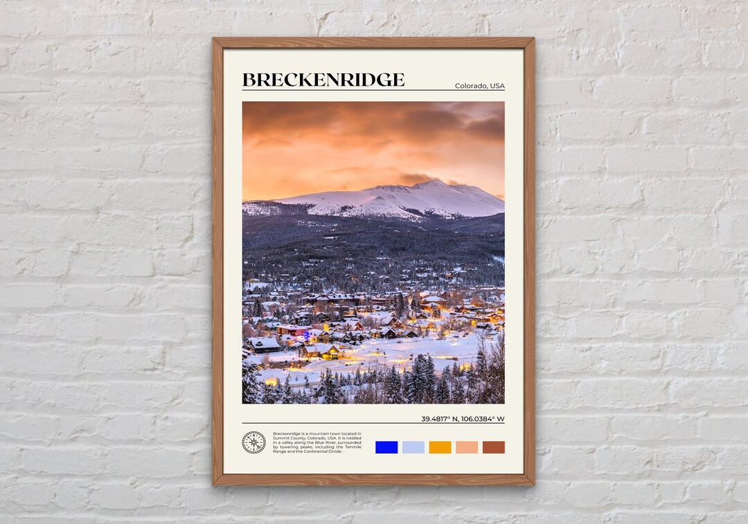 Real Photo, Breckenridge Print, Breckenridge Art, Breckenridge Poster