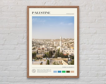 Foto real, impressão da Palestina, arte de parede da Palestina, pôster da Palestina, foto da Palestina, impressão de pôster da Palestina, decoração de parede da Palestina