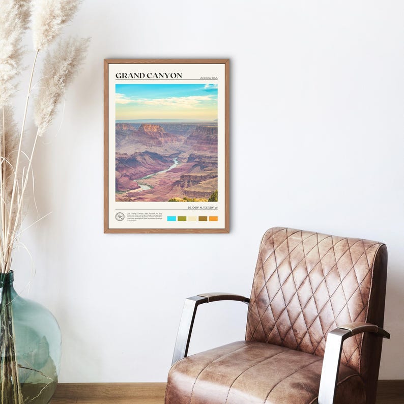 Real Photo, Grand Canyon Print, Grand Canyon Wall Art, Grand Canyon Poster, Grand Canyon Photo, Grand Canyon Wall Decor, Arizona image 2