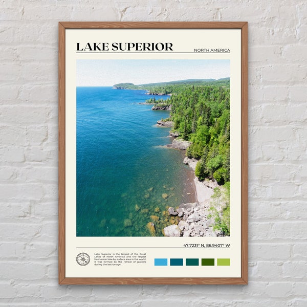 Lake Superior Posters Etsy
