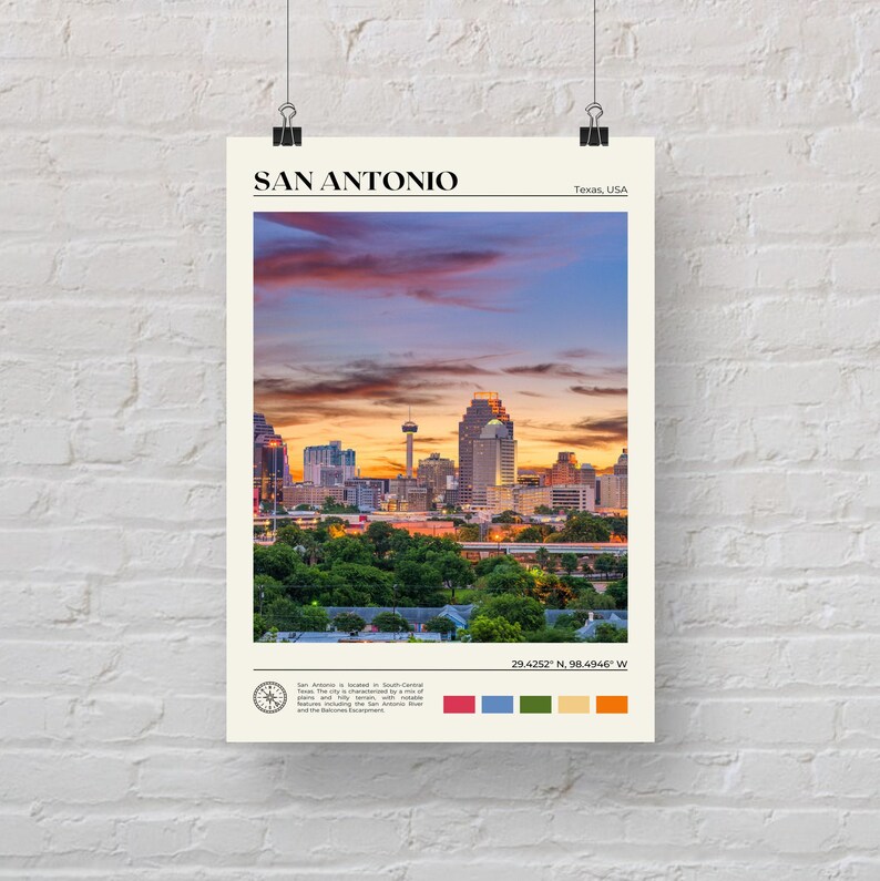Real Photo, San Antonio Print, San Antonio Art, San Antonio Poster, San Antonio Photo, San Antonio Poster Print, San Antonio Decor image 5