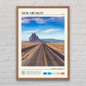 Echte foto, New Mexico print, New Mexico kunst aan de muur, New Mexico poster, New Mexico foto, New Mexico poster print, poster van de Verenigde Staten