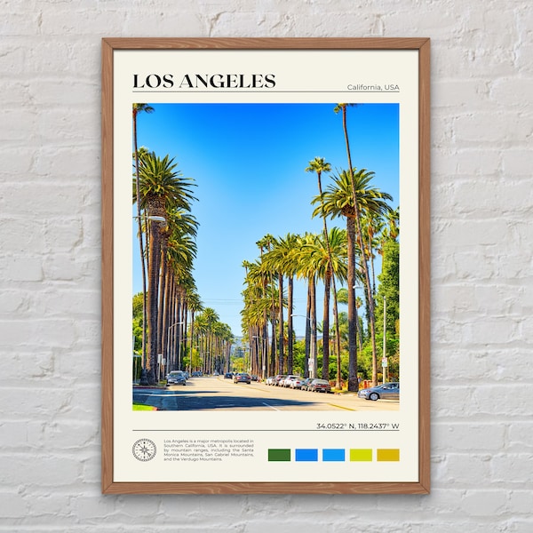 Echte foto, Los Angeles Print, Los Angeles Wall Art, Los Angeles Poster, Los Angeles Foto, Los Angeles Poster Print, Californië