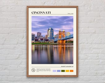 Real Photo, Cincinnati Print, Cincinnati Wall Art, Cincinnati Poster, Cincinnati Photo, Cincinnati Poster Print, Cincinnati Decor