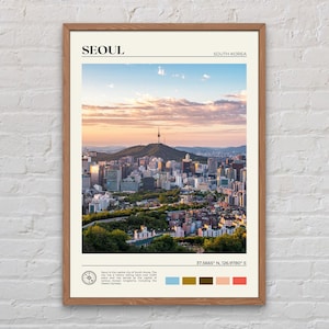 Real Photo, Seoul Print, Seoul Wall Art, Seoul Poster, Seoul Photo, Seoul Poster Print, Seoul Wall Decor, South Korea Poster Print