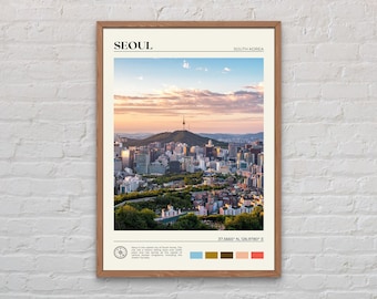 Real Photo, Seoul Print, Seoul Wall Art, Seoul Poster, Seoul Photo, Seoul Poster Print, Seoul Wall Decor, South Korea Poster Print