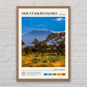 Real Photo, Mount Kilimanjaro Print, Mount Kilimanjaro Wall Art, Mount Kilimanjaro Poster, Mount Kilimanjaro Photo, Tanzania Poster