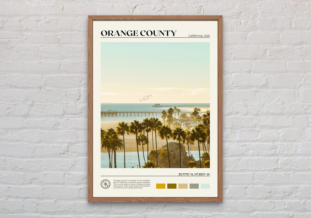 Real Photo, Orange County Print, Orange County Wall Art, Orange County ...