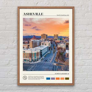 Real Photo, Asheville Print, Asheville Wall Art, Asheville Poster, Asheville Photo, Asheville  Poster Print, Asheville Decor, USA