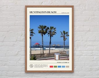 Real Photo, Huntington Beach Print, Huntington Beach Art, Huntington Beach Poster, Huntington Beach Photo, Huntington Beach Decor