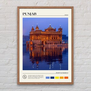 Echtes Foto, Punjab Druck, Punjab Wandkunst, Punjab Poster, Punjab Foto, Punjab Poster Druck, Punjab Wanddekor, Indien Poster, Asien
