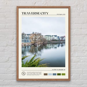 Real Photo, Traverse City Print, Traverse City Wall Art, Traverse City Poster, Traverse City Photo, Michigan Wall Decor, USA Poster