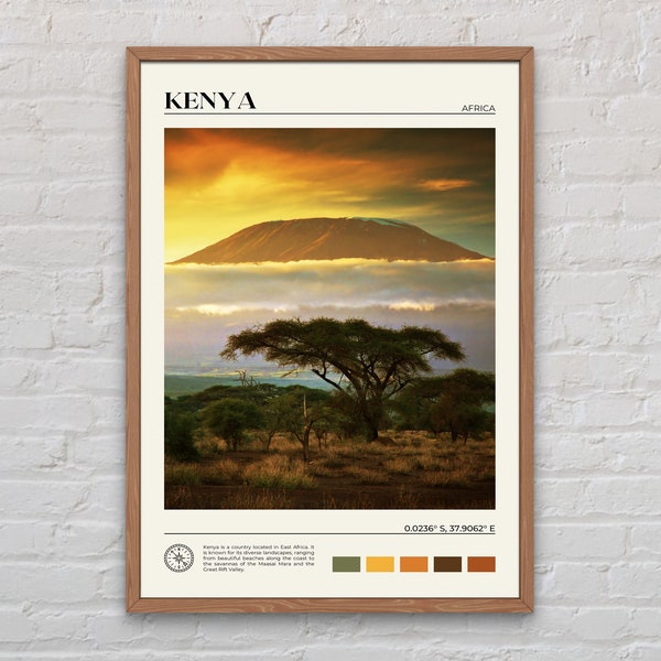 Echte foto, Kenia print, Kenia kunst aan de muur, Kenia poster, Kenia foto, Kenia poster print, Kenia muur decor, Afrika poster print