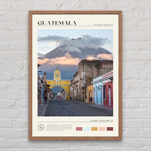 Foto real, impresión de Guatemala, arte mural de Guatemala, póster de Guatemala, foto de Guatemala, impresión de póster de Guatemala, decoración de pared de Guatemala