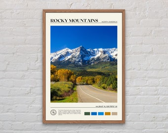 Real Photo, Rocky Mountains Print, Rocky Mountains Wall Art, Rocky Mountains Poster, Rocky Mountains Photo, Rocky Mountains Decor