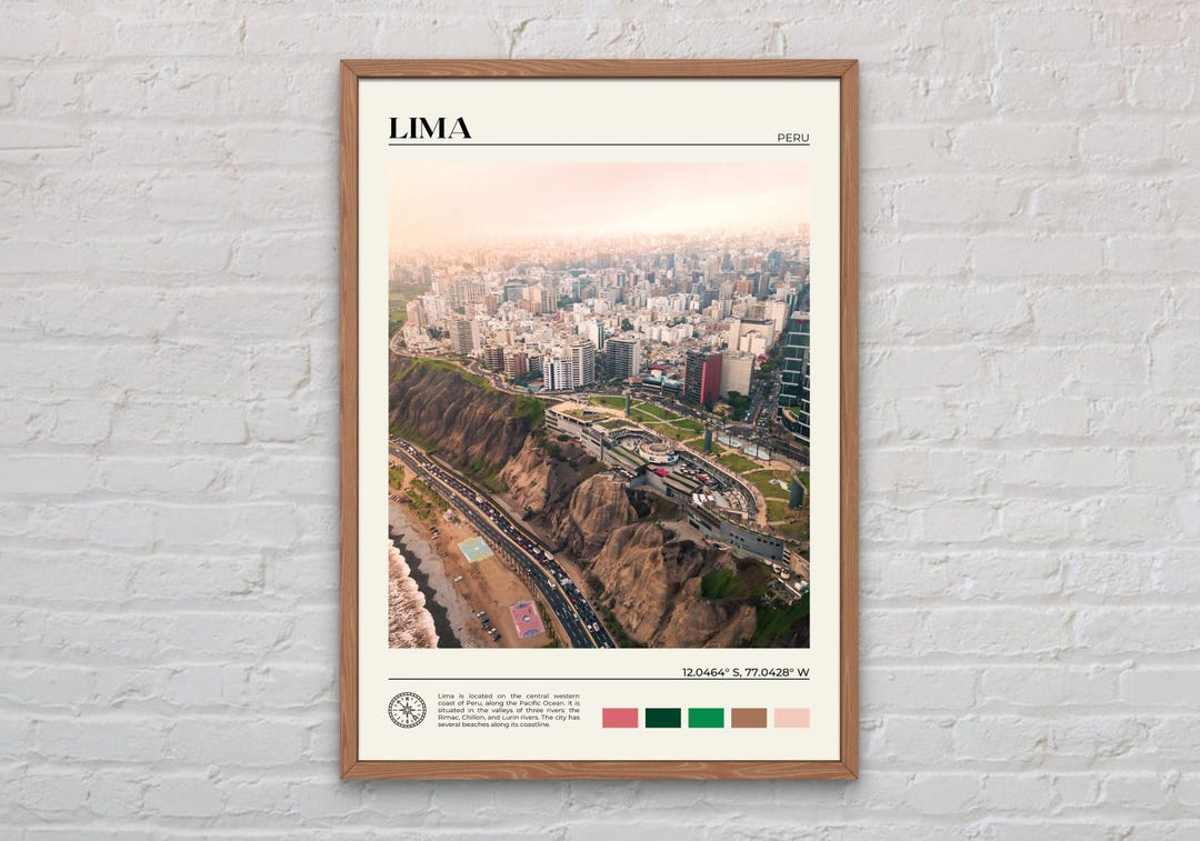 Real Photo, Lima Print, Lima Wall Art, Lima Poster, Lima Photo, Lima ...