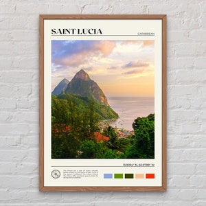Foto real, impressão de Santa Lúcia, arte de Santa Lúcia, pôster de Santa Lúcia, foto de Santa Lúcia, impressão de pôster de Santa Lúcia, decoração de Santa Lúcia