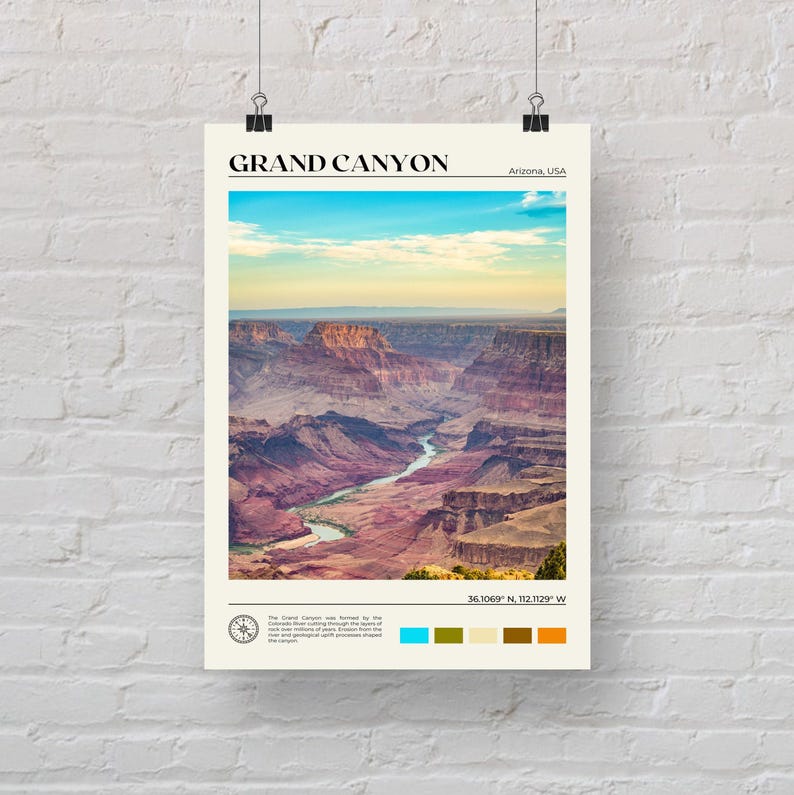 Real Photo, Grand Canyon Print, Grand Canyon Wall Art, Grand Canyon Poster, Grand Canyon Photo, Grand Canyon Wall Decor, Arizona image 5