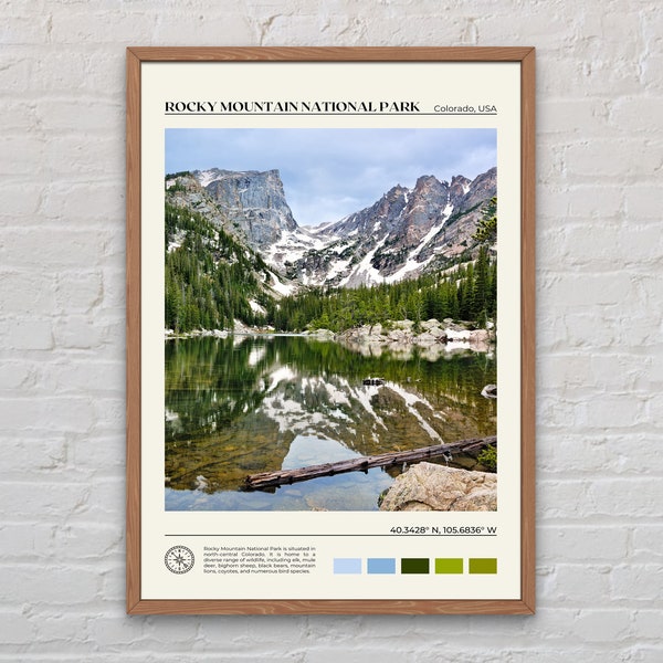 Real Photo, Rocky Mountain National Park Print, Rocky Mountain Wall Art, Rocky Mountain Poster, Rocky Mountain Photo, Colorado, USA