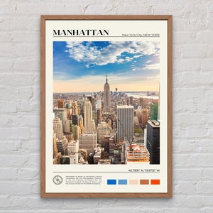 Vraie photo, impression Manhattan, art mural Manhattan, affiche Manhattan, photo Manhattan, impression affiche Manhattan, décoration murale Manhattan, États-Unis