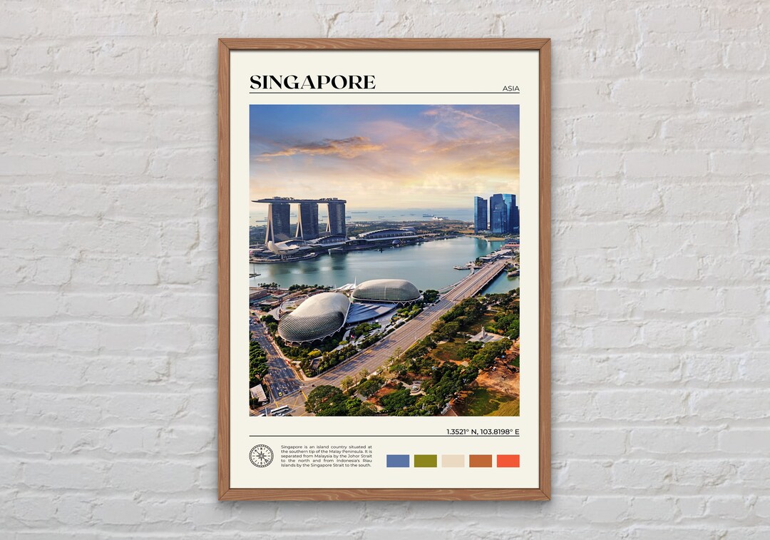 Real Photo, Singapore Print, Singapore Wall Art, Singapore Poster, Singapore Photo, Singapore