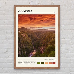 Real Photo, Georgia Print, Georgia Wall Art, Georgia Poster, Georgia Photo, Georgia Poster Print, Georgia Wall Decor, United States