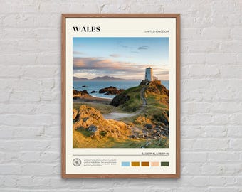 Echtes Foto, Wales Druck, Wales Wandkunst, Wales Poster, Wales Foto, Wales Poster Druck, Wales Wanddekor, Cardiff, Swansea, UK Print