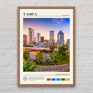 Real Photo, Tampa Print, Tampa Wall Art, Tampa Poster, Tampa Photo, Tampa Poster Print, Tampa Wall Decor, Florida Poster Print, USA