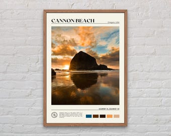 Cannon Beach Druck, Cannon Beach Wandkunst, Cannon Beach Poster, Cannon Beach Foto, Cannon Beach Wanddekor, Oregon, USA