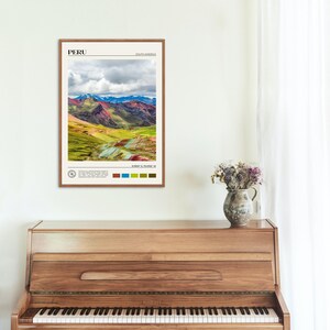 Foto real, Impresión de Perú, Arte mural de Perú, Póster de Perú, Foto de Perú, Impresión de póster de Perú, Decoración de pared de Perú, Impresión de póster de Sudamérica imagen 4