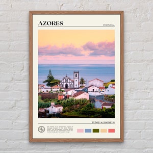 Foto real, impressão dos Açores, arte de parede dos Açores, pôster dos Açores, foto dos Açores, impressão de pôster dos Açores, decoração de parede dos Açores, impressão de pôster de Portugal