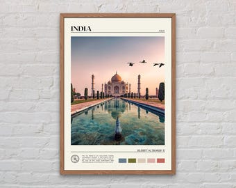 Foto real, Impresión de India, Arte mural de India, Póster de India, Foto de India, Impresión de póster de India, Decoración de pared de India, Bombay, Impresión de póster de Asia