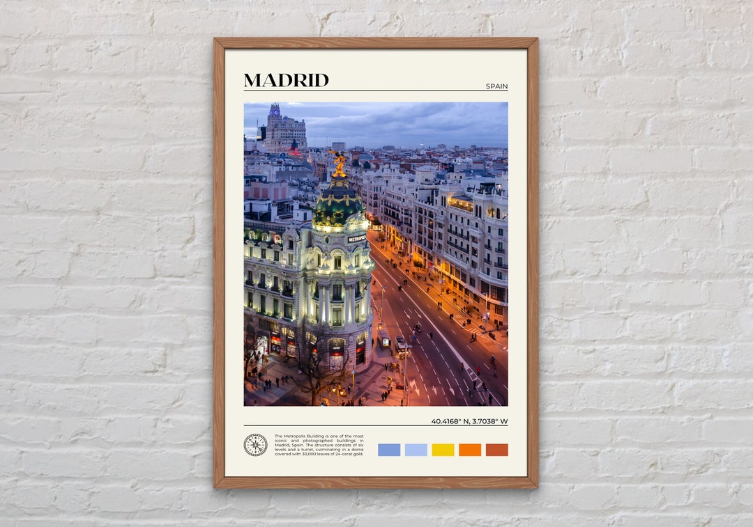 Real Photo, Madrid Print, Madrid Wall Art, Madrid Poster, Madrid Photo ...