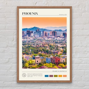 Vraie photo, impression Phoenix, art mural Phoenix, affiche Phoenix, photo Phoenix, impression affiche Phoenix, décoration murale Phoenix, impression Arizona