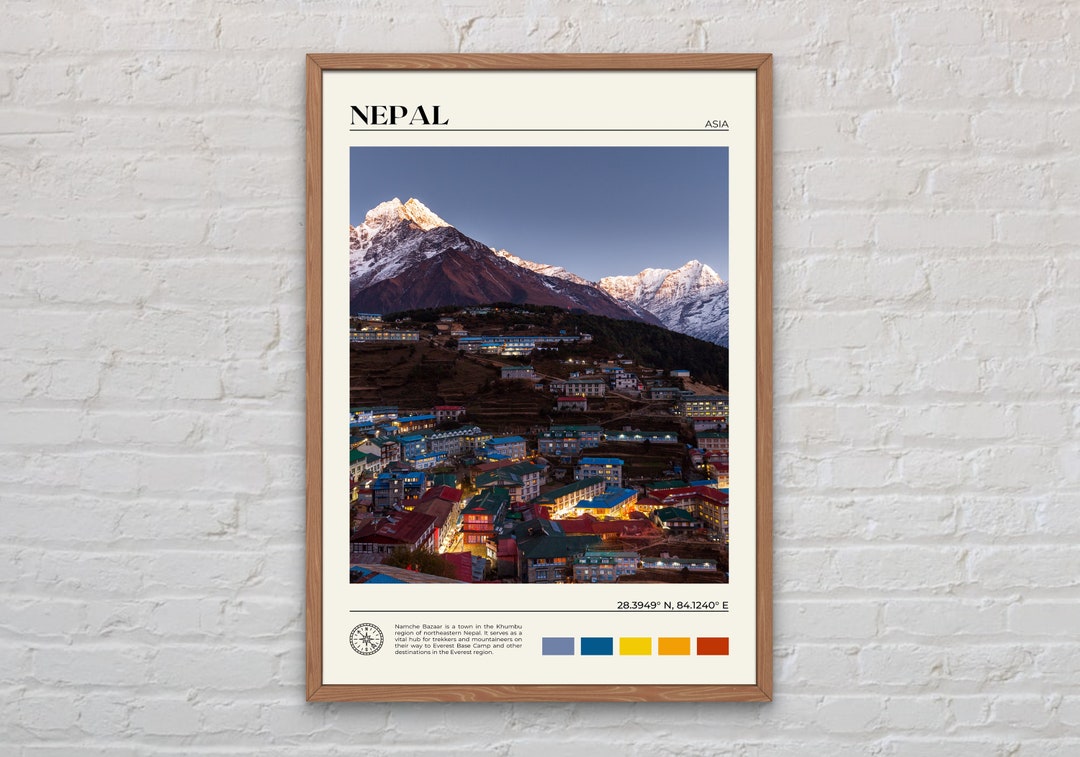 Real Photo, Nepal Print, Nepal Wall Art, Nepal Poster, Nepal Photo