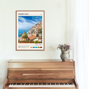 Foto real, Impresión de Positano, Arte mural de Positano, Póster de Positano, Foto de Positano, Impresión de póster de Positano, Decoración de Positano, Amalfi, Italia imagen 4