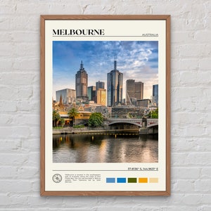 Fotografía real, impresión de Melbourne, arte mural de Melbourne, póster de Melbourne, fotografía de Melbourne, impresión de póster de Melbourne, decoración de pared de Melbourne